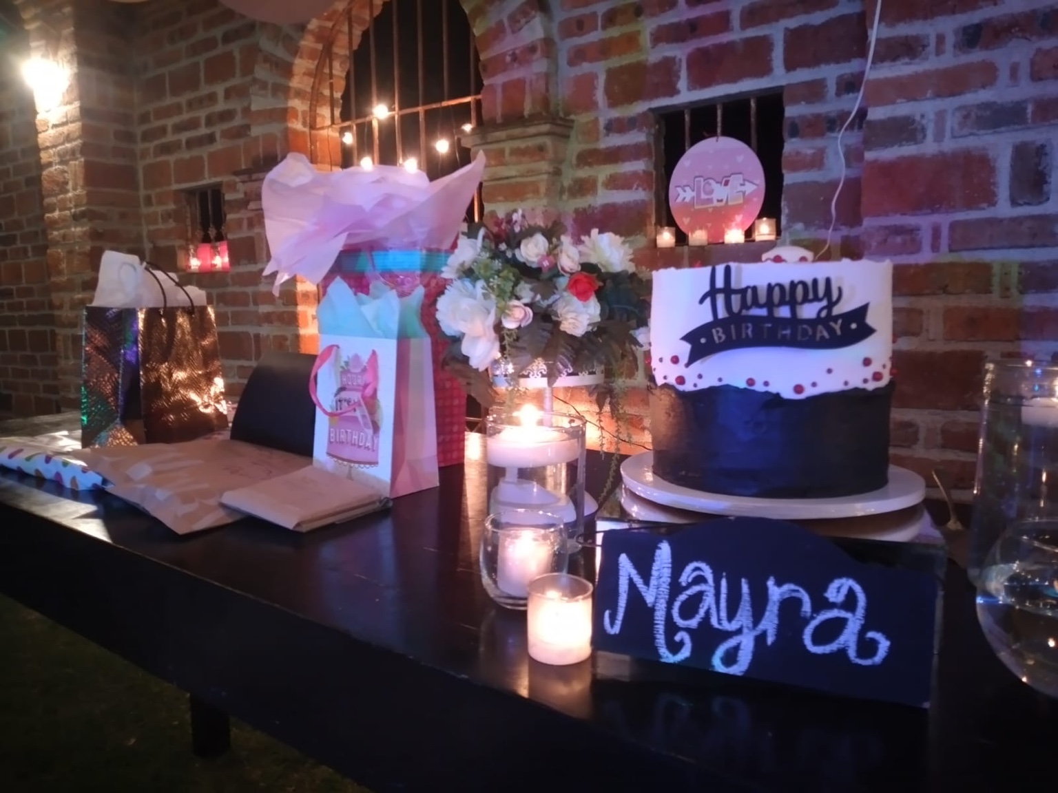Mesa de cumpleaños